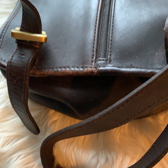 Vintage Dark Brown Leather Backpack - Picture 8 of 12